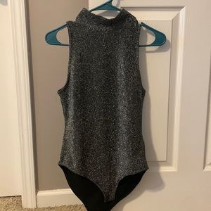 Medium, turtleneck, sparkle body suit from forever 21